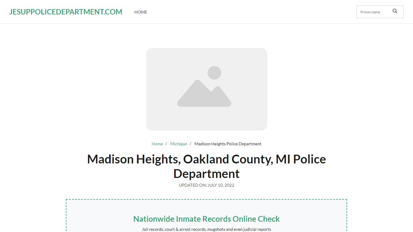 Madison Heights, MI Police - City Jail Inmates, Arrests